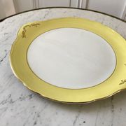 cake dish Moulin des Loups canary yellow 50s