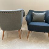 Pair of armchairs 50s