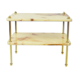 Table d’appoint en onyx, années 1980