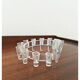 Bougeoir design vintage en plastique transparent