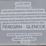 Lithograph Julian Friers – Peregrine Falcon at Glencoe – Framed painting