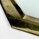 Vintage brass octagonal mirror