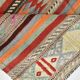 Muticolor Turkish Vintage Kilim Rug, 161x206Cm