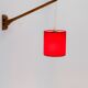 Scandinavian Mid-Century modern Wall lamp/swing teak lamp