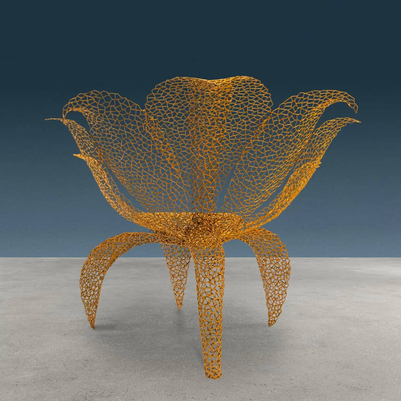 Fiore Lancip armchair, Merletto series, design by Anacleto Spazzapan.