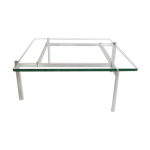 Table basse, modèle PK61, en verre