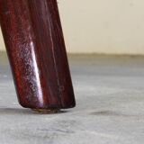 Vintage mahogany senator high back lounge chair by Ole Wanscher for Cado, 1960s