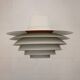 XL Verona Pendant by Svend Middelboe - 1980s Scandinavian  - White/Yellow