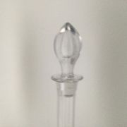 Paire de carafes en cristal vintage