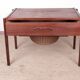 Vintage Danish sewing cabinet, known as "Travailleuse", teak and rattan from the 1960s.
