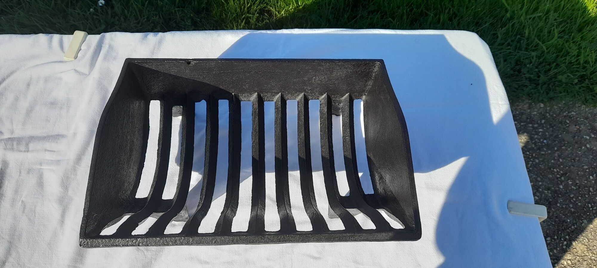 Fireplace grid door büches cast iron black L 30.5 cm for fireplace