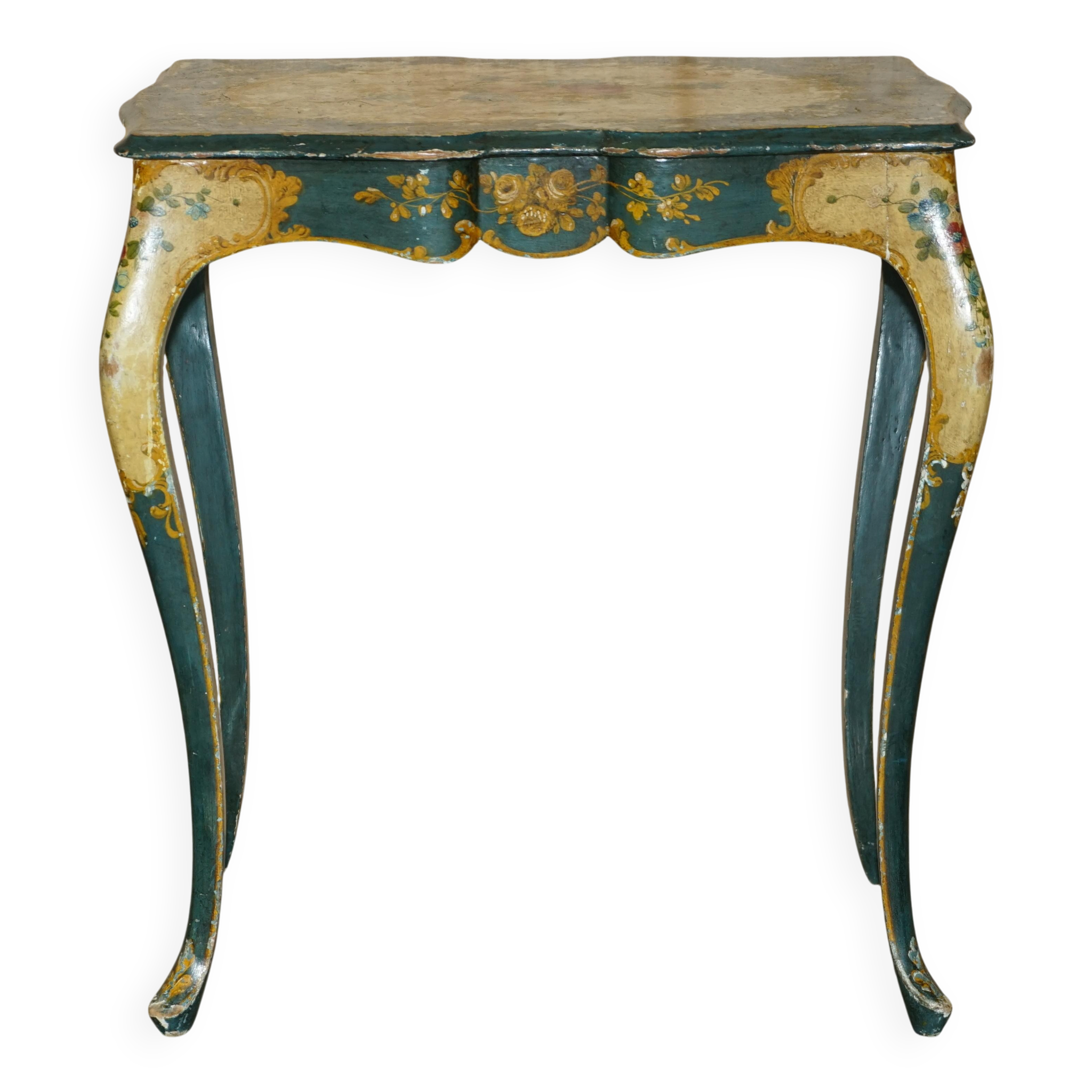 Paire de chaises Regency antiques et table assortie