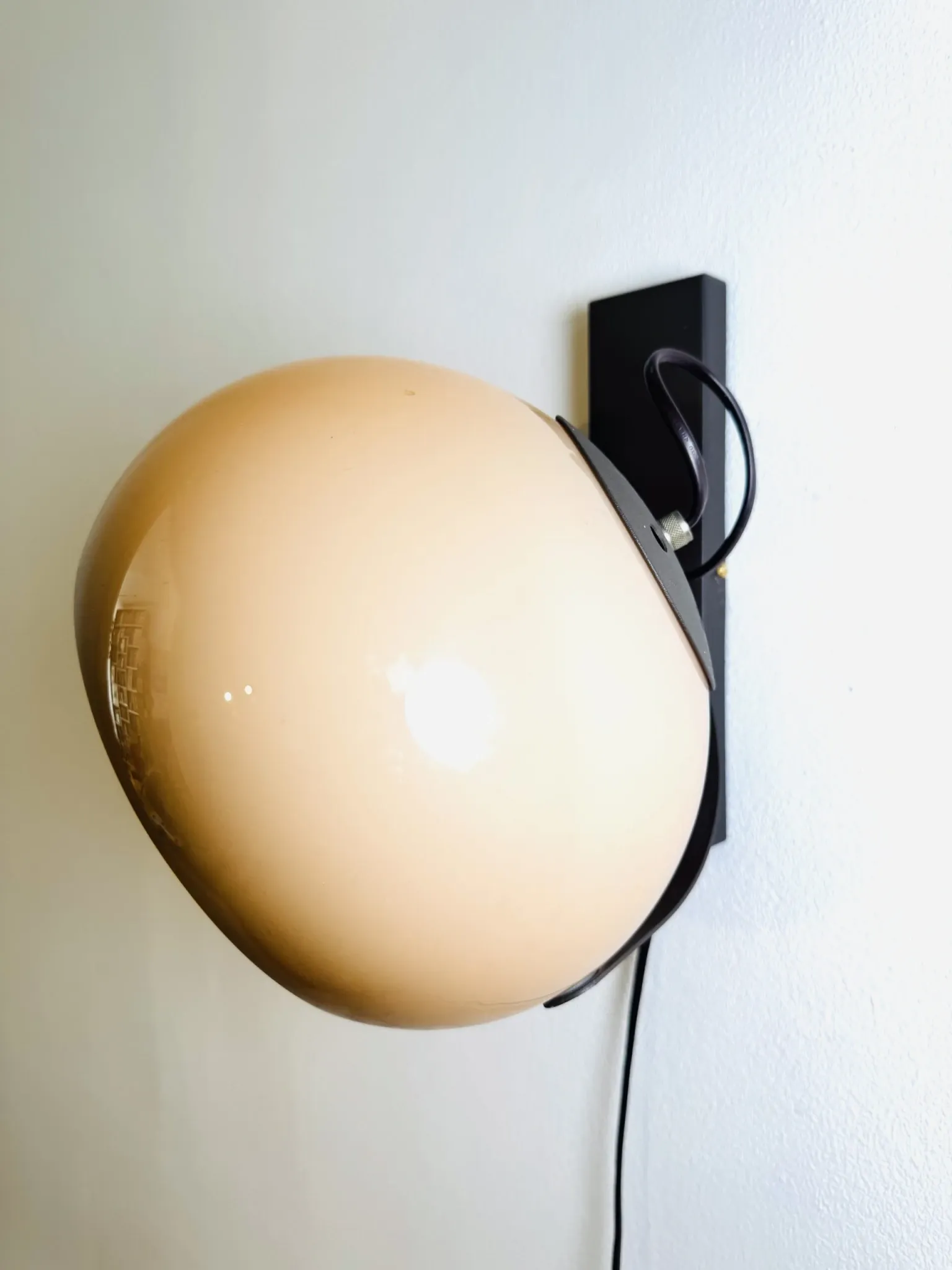Sphere Rotating Wall Lamp By Dijkstra, The Netherlands, 1970S