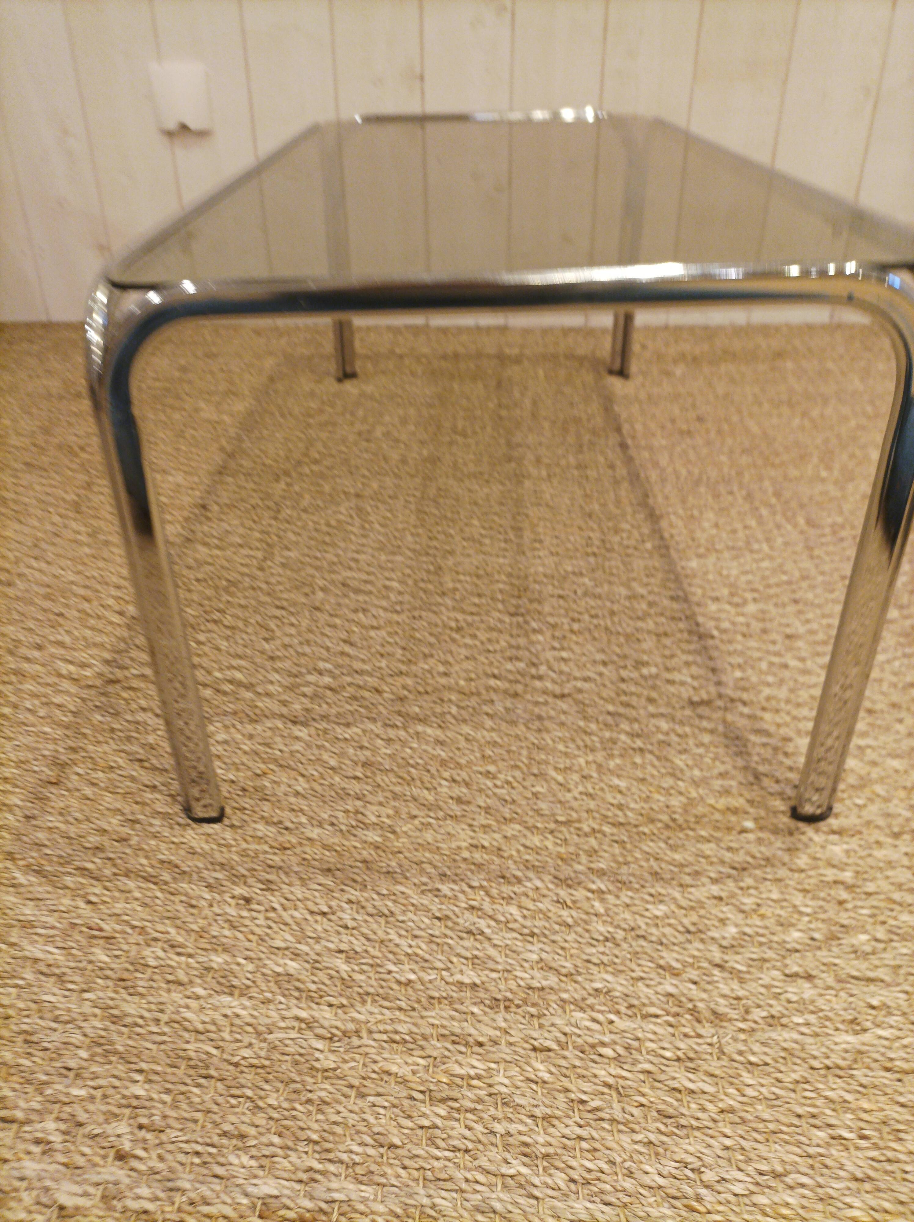 Vintage glass coffee table