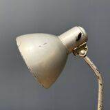Silver-grey Bauhaus desk lamp