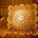 Textured glass ceiling lamp