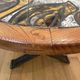 Ceramic coffee table with metal base by G. Reynaud Vallauris