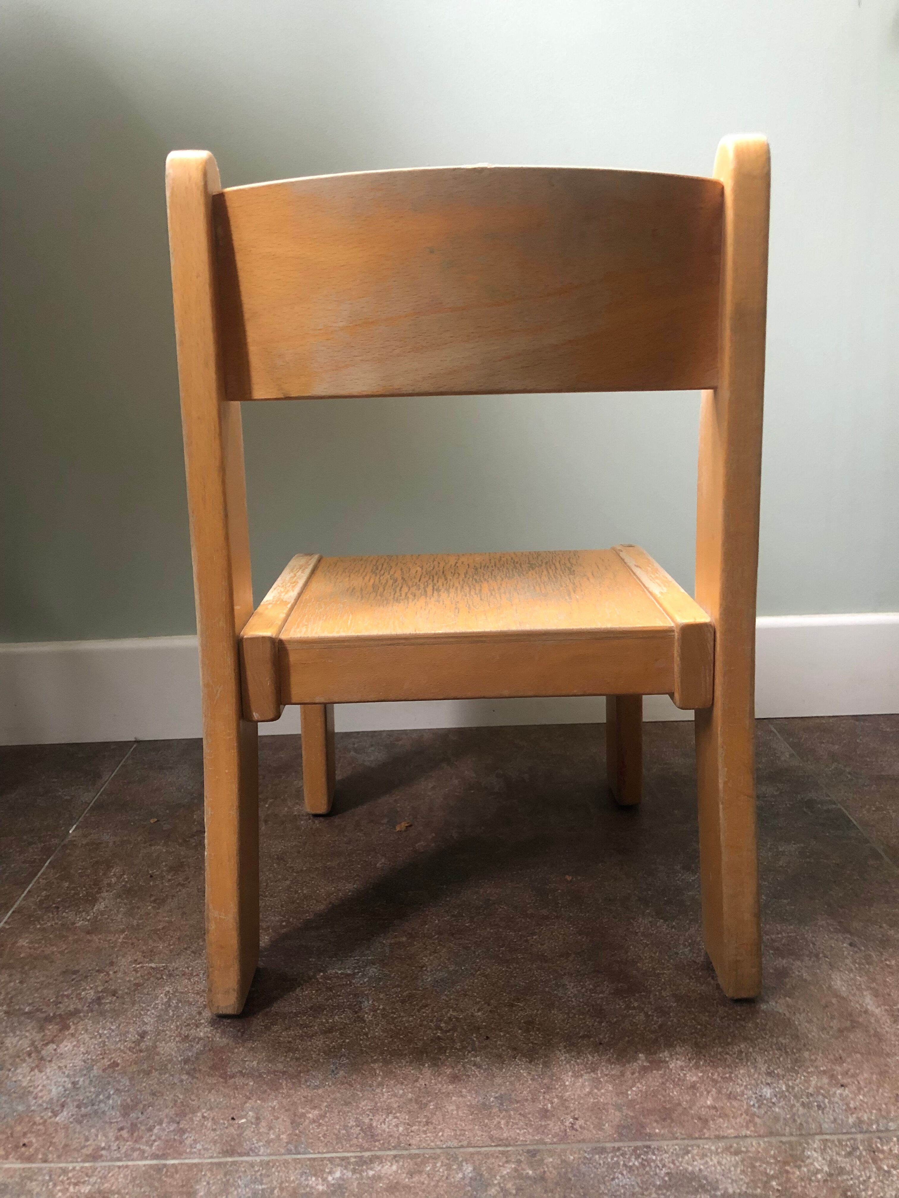 Vintage wooden children's chair
