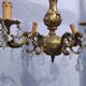 4 vintage crystal chandelier pendants