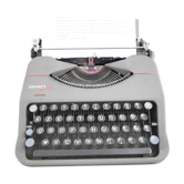 Hermes Baby Green Vintage typewriter revised with ribbon nine 50s