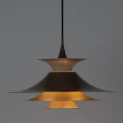 Danish vintage Radius pendant lamp by Erik Balslev, Fog og Morup, 1977