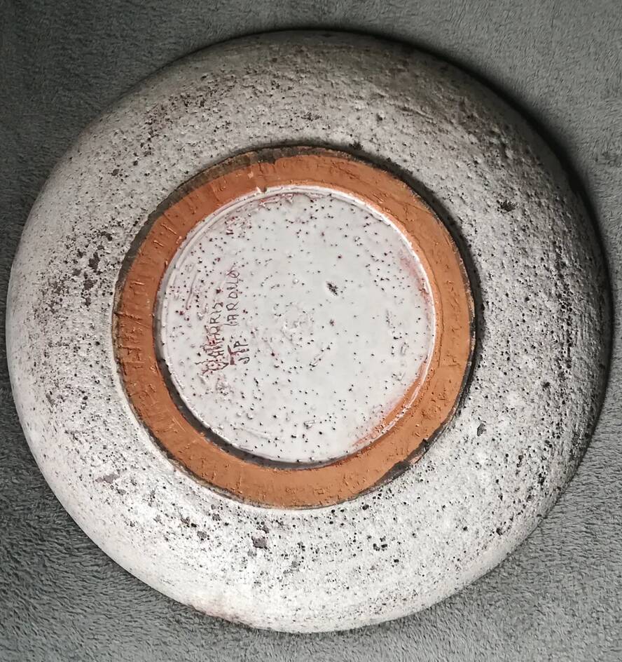 Grand Plate Vallauris, JTP The Wheel Circa 1960