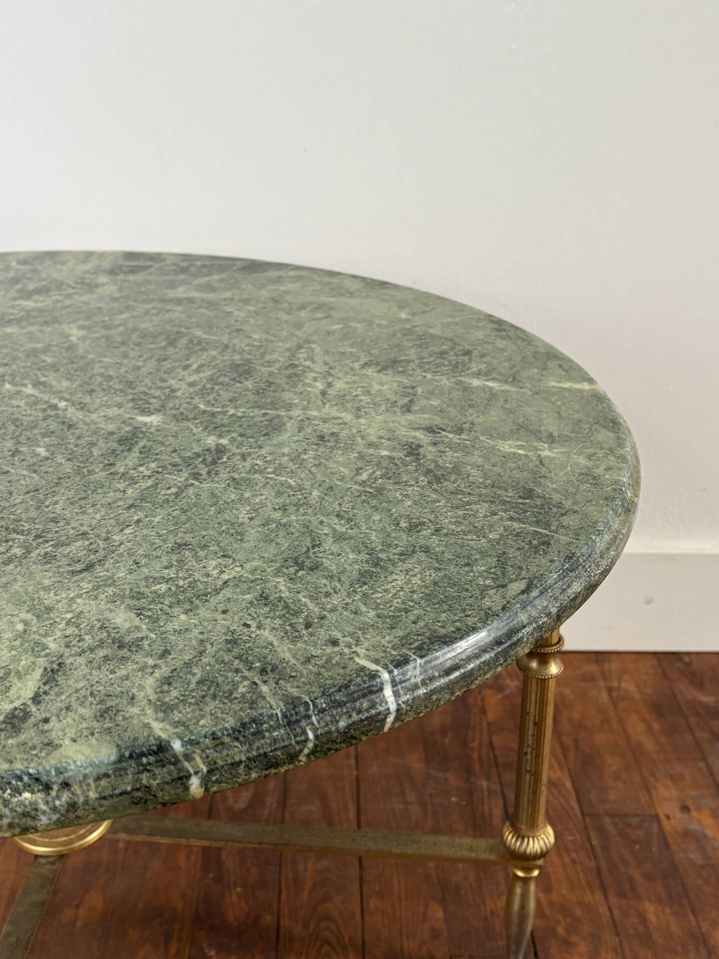 Green marble coffee table