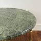 Green marble coffee table
