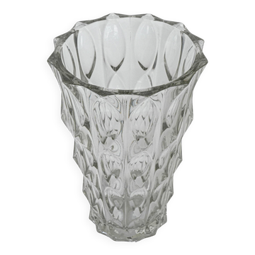Vase en cristal, design italien, années 1960, fabriqué en Italie