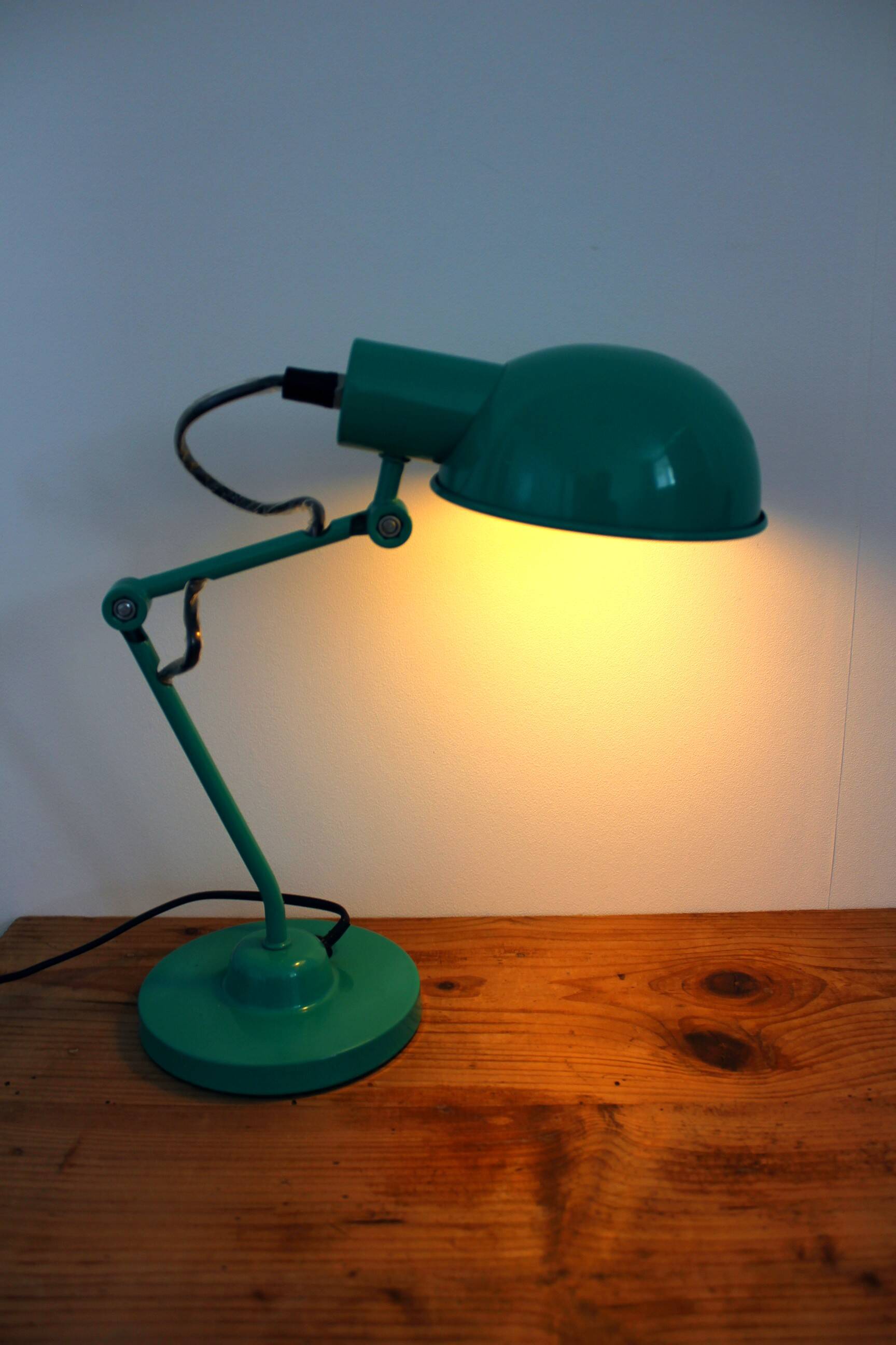 Vintage green desk lamp Mathias