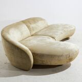 Velvet Sofa by Roberto Lazzeroni for IPE Cavalli, 1990s (MK9432)