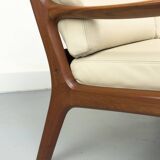 Vintage Two-Seater Senator Sofa in Teak by Ole Wanscher for Cado, 1970s
