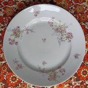 Plat de service en porcelaine de Limoges William Guérin et Compagnie
