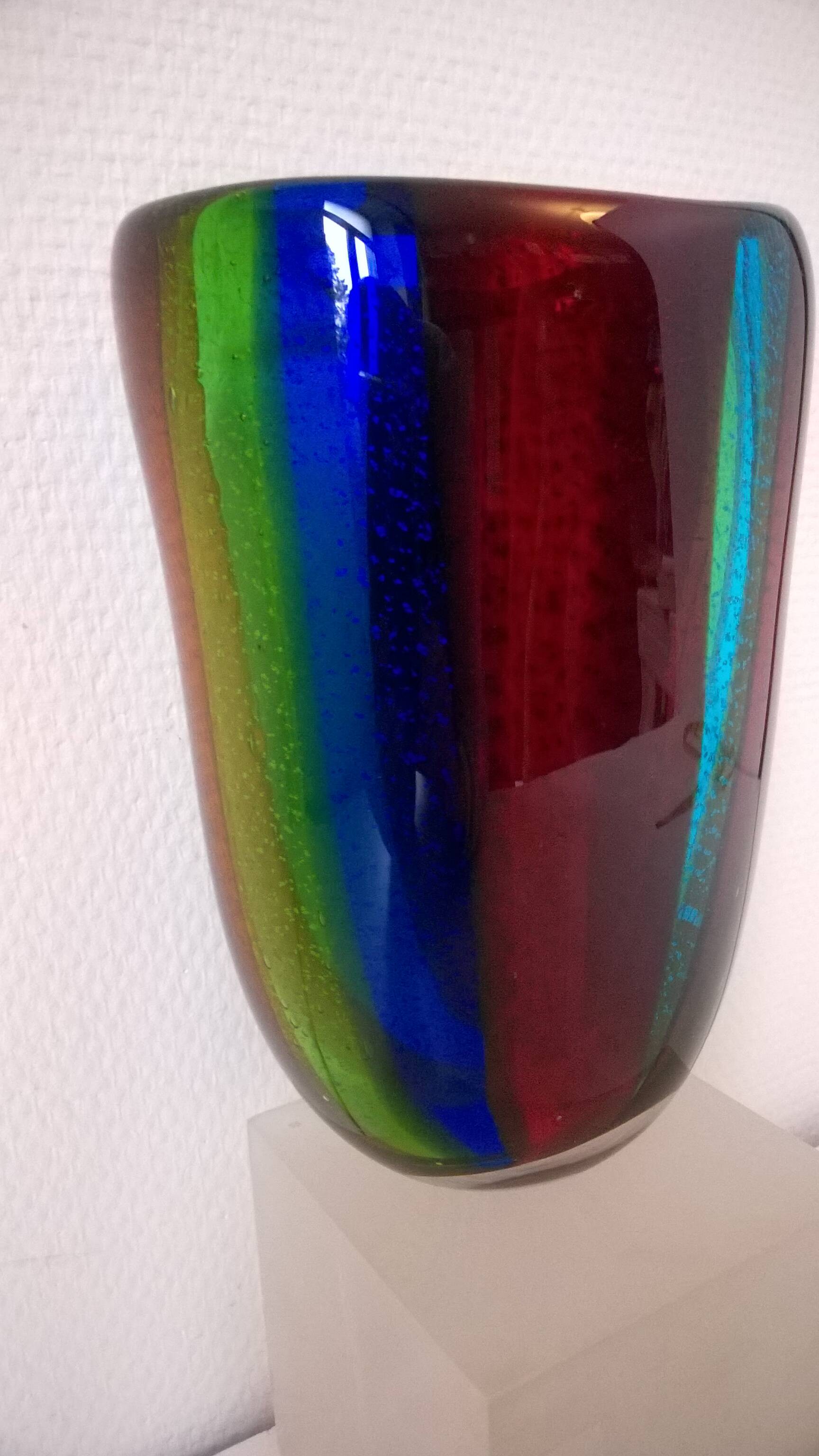 Vase en verre de Murano