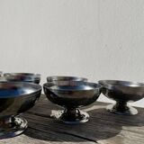 10 stainless steel cups 1970