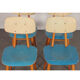 Suite of 4 vintage chairs published by Ton, 1960
