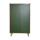 Armoire verte en chêne vintage