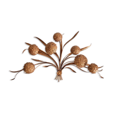 1960s hydrangea Palladio wall Sculpture Lamp Made in Italy