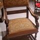 Antique lion head armchair