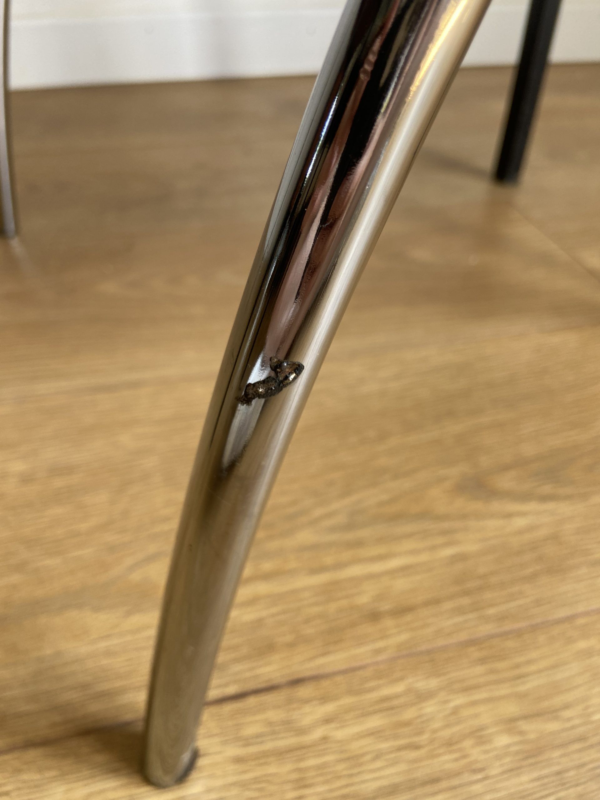 Pair of chairs design in wood and metal model "rio" by Pascal Mourgue