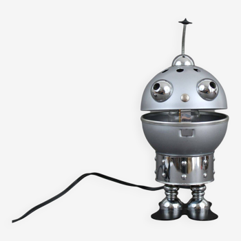 Satco metal robot lamp 1970, Space Age Design 1970s