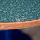 Round bistro table with tulip base in Art Deco style from the 1990s.