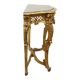 French Louis XV Style Console Gold Leaf Gilded Wood and Marble