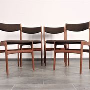 Set de 4 chaises de salle à manger en teck par Erik Buch pour Anderstrup 1950s