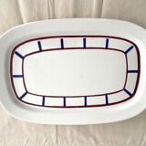 Plat en porcelaine décor basque