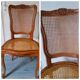 4 chaises cannées style Louis XV années 50