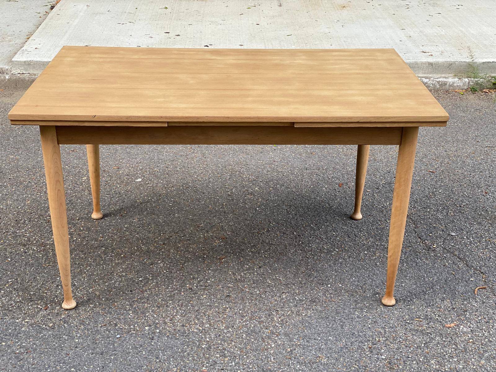 Table à manger scandinave extensible en bois 235cm 1960