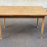 Table à manger scandinave extensible en bois 235cm 1960