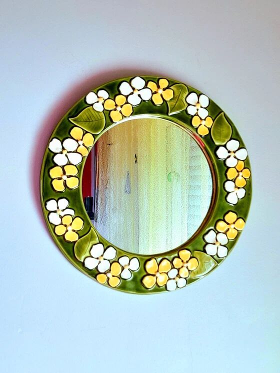 Mithé Espelt ceramic mirror, Tiaré model
