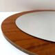 Mid-century wall mirror, oval mirror, Scandinavian design